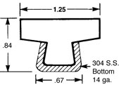 Guide Rail GRA1.25TTOP