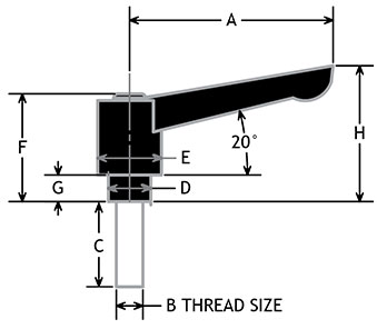 Adjustable Ratchet Handles Stud Type