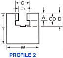 All Plastic Captured Chain Guide - Profile 2