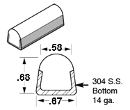 Round Top Sanitary Guide Rail