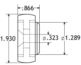 POBCO Delrin Over-Head Conveor Wheel