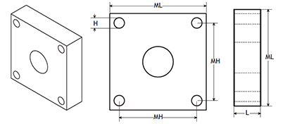 4-Bolt Flange Mount Bearing